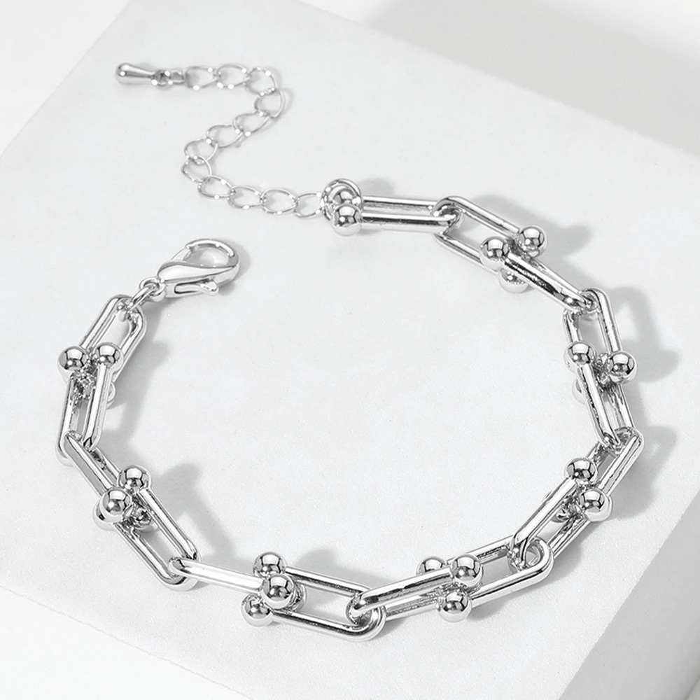Elegant Silver Chain Bracelet